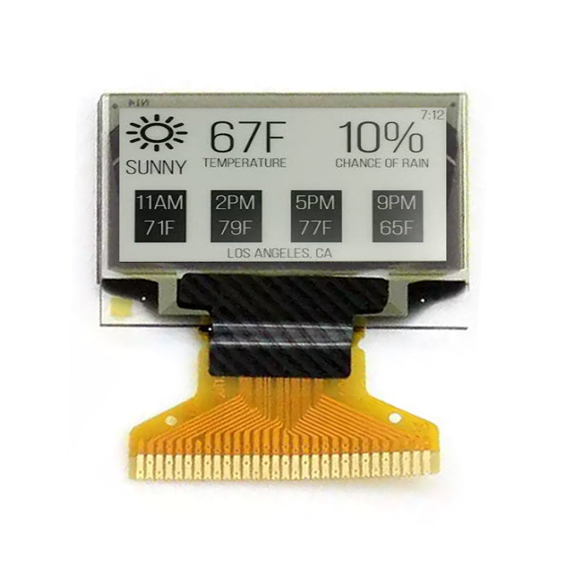 0.96 Inch E Ink Display 128×64 Ultra-Low Temperature E-Paper Electronic Paper Screen for Night Vision
