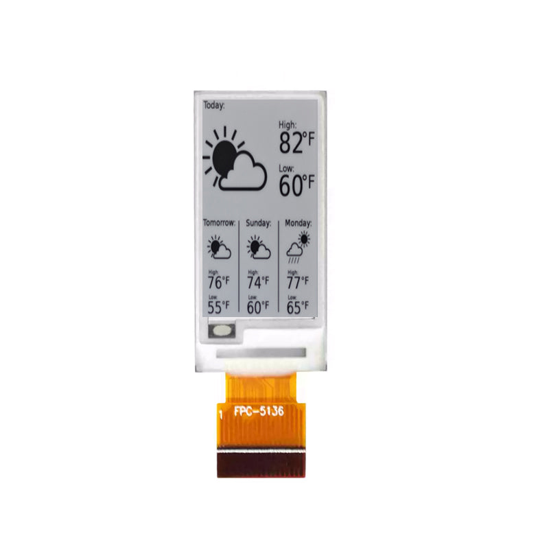 0.97 Inch Monochrome E Ink Display SPI 184x88 Low Power E-Paper Electronic Paper Screen