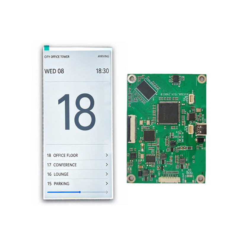 10.36 Inch Stretched LCD Display MIPI 720×1600 Bar Display with Touch & HDMI Driver Board