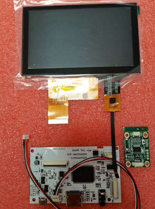 5 Inch 800x480 IPS High-definition Screen With 5V Power Supply HDMI Driver Board USB Interface Capacitor Touch Screen