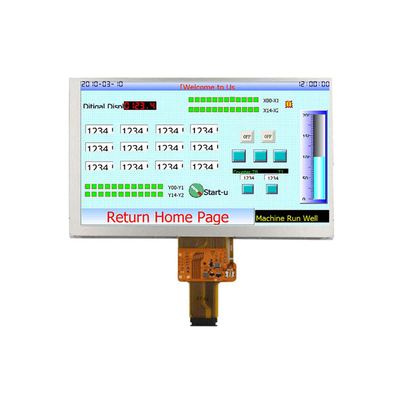 COM70H7M58UTC 7 Inch Transflective Display LVDS 800x480 Sunlight Readable LCD Display With Capacitive Touch
