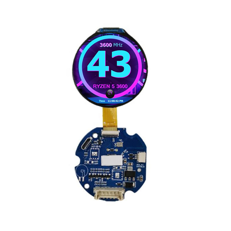 1.6 Inch Round TFT Knob LCD Display 400x400 SPI/USB Capacitive Touch Knob Panel With Board