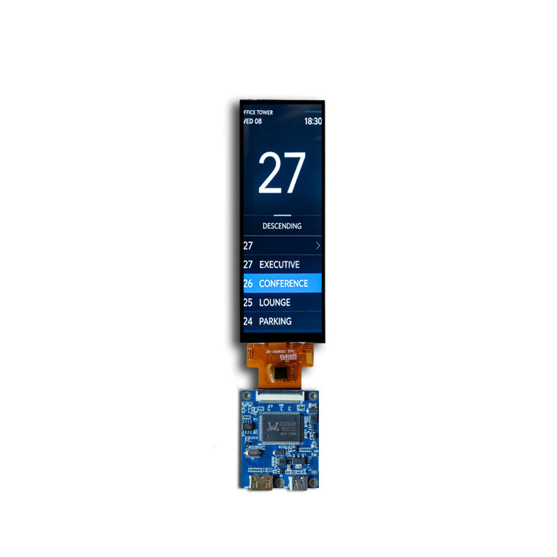 4.58 Inch Stretched LCD Display IPS RGB 320×960 Bar Display with HDMI Driver Board