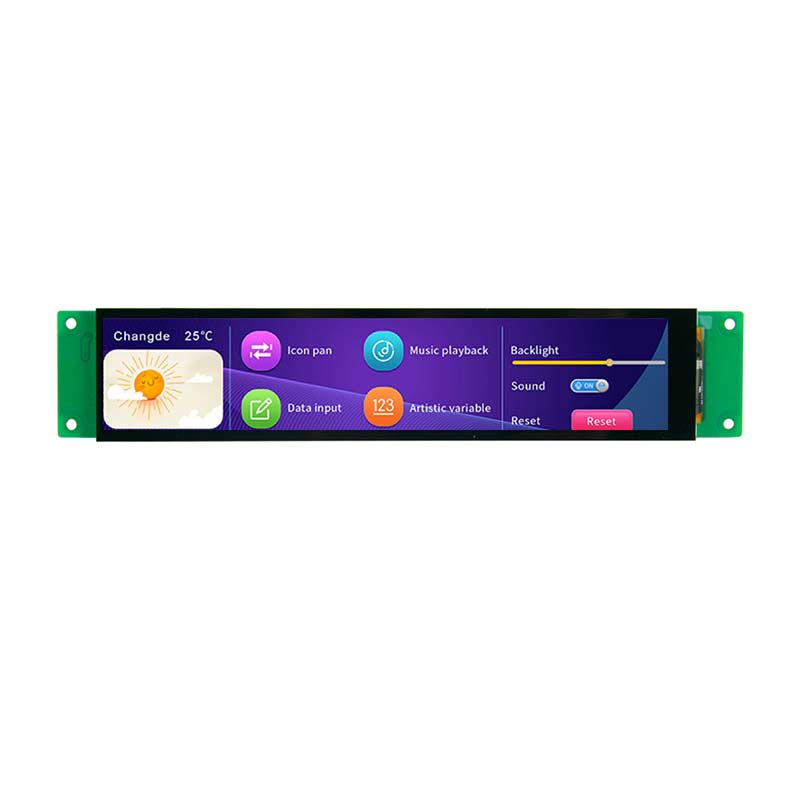 7 Inch Bar UART TFT Display 280x1424 Consumption Script Configuration Serial TFT Display With Capacitive Touch For Medical