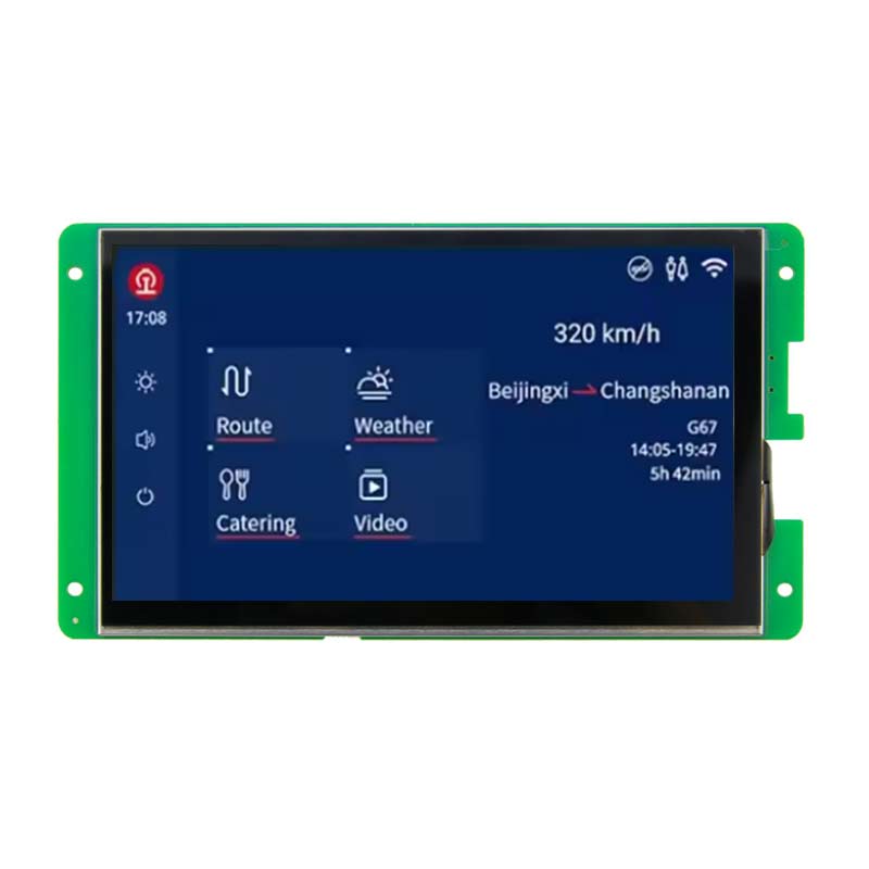 7 Inch UART TFT Display IPS HD 1024x600 Low Power Consumption Script Configuration Serial TFT Display With Capacitive Touch/Resistive Touch