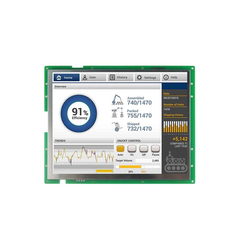 10.4 Inch AV Input 4P Serial Port Screen 800x600 Group LUA Serial TFT Display With Capacitive Touch/Resistive Touch