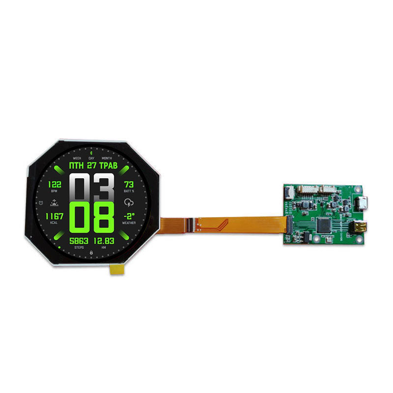 EV025Z6M-J80 BOE 2.5 Inch TFT LCD Display 480x480 MIPI Circular Display With Driver Board For Meter Medical Diagnosis
