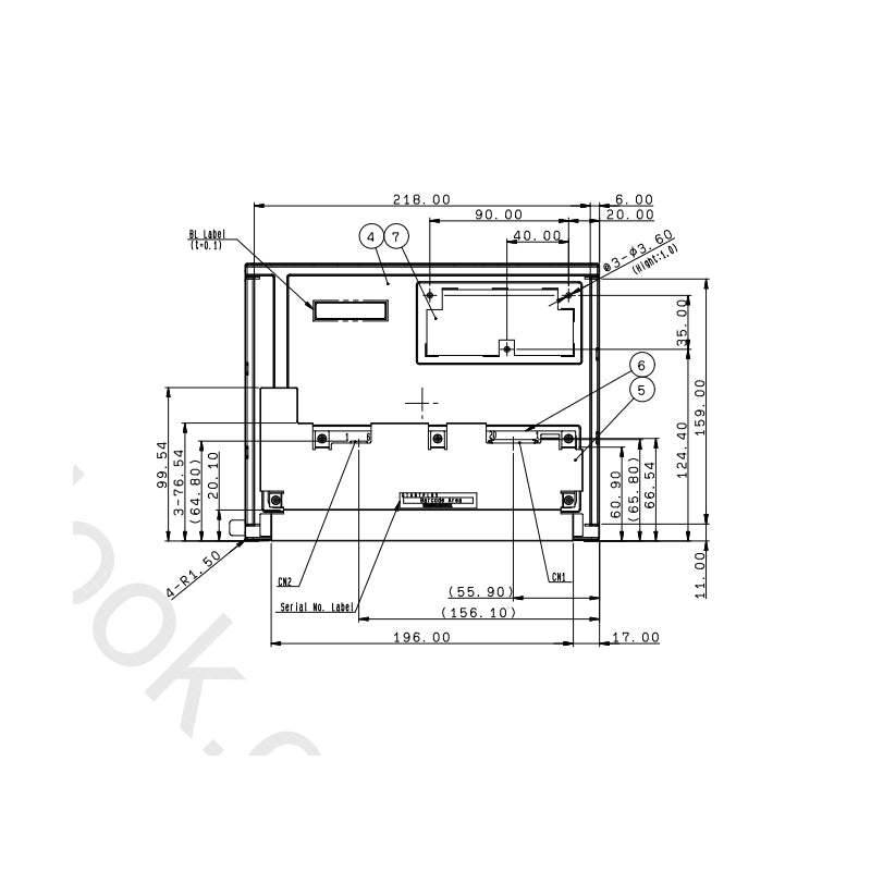 Ortustech COM104T9M12ESS 10.4 Inch 800×600 LCD Display With LVDS Interface