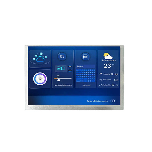 How does the selection of different interfaces for the display affect data transmission and compatibility?