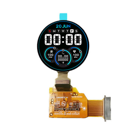 1.2 inch 390x390 OLED Color Circular Display MIPI/SPI/QSPI Interface High Brightness Low Power Consumption Amoled