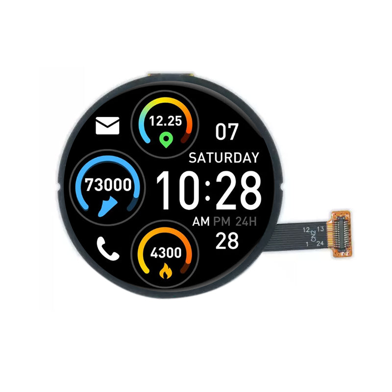 1.43 Inch Round AMOLED Display 466×466 LTPS High Brightness OLED Screen with On-cell Touch Cover