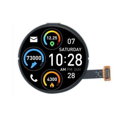 1.43 Inch Round AMOLED Display 466×466 LTPS High Brightness OLED Screen with On-cell Touch Cover