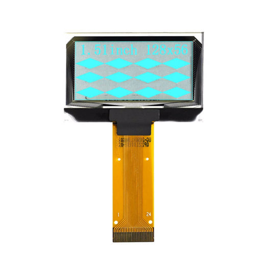 1.5 Inch OLED Display 128x56 Full Viewing Angle Transparent Screen