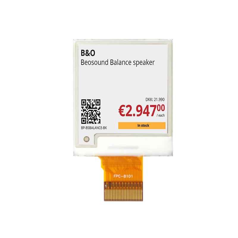 1.54 Inch E Ink Display Module SPI 200×200 4-Color Black White Red Yellow Electronic Paper Display