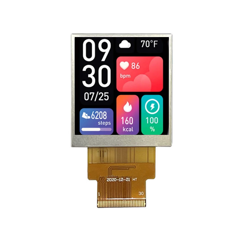 1.54 Inch TFT LCD Display 240x240 MCU Square LCD Screen For Bicycle Instrument Display Screens