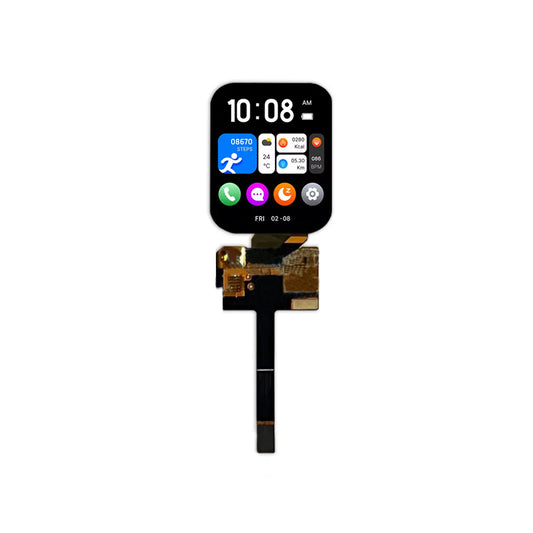 1.78 Inch AMOLED Display 368×448 QSPI/3/4-SPI Low Temperature Polycrystalline Silicon OLED Screen