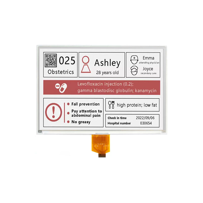 10.2 Inch 4-Color E Ink Display Module 960×640 SPI Electronic Paper Screen