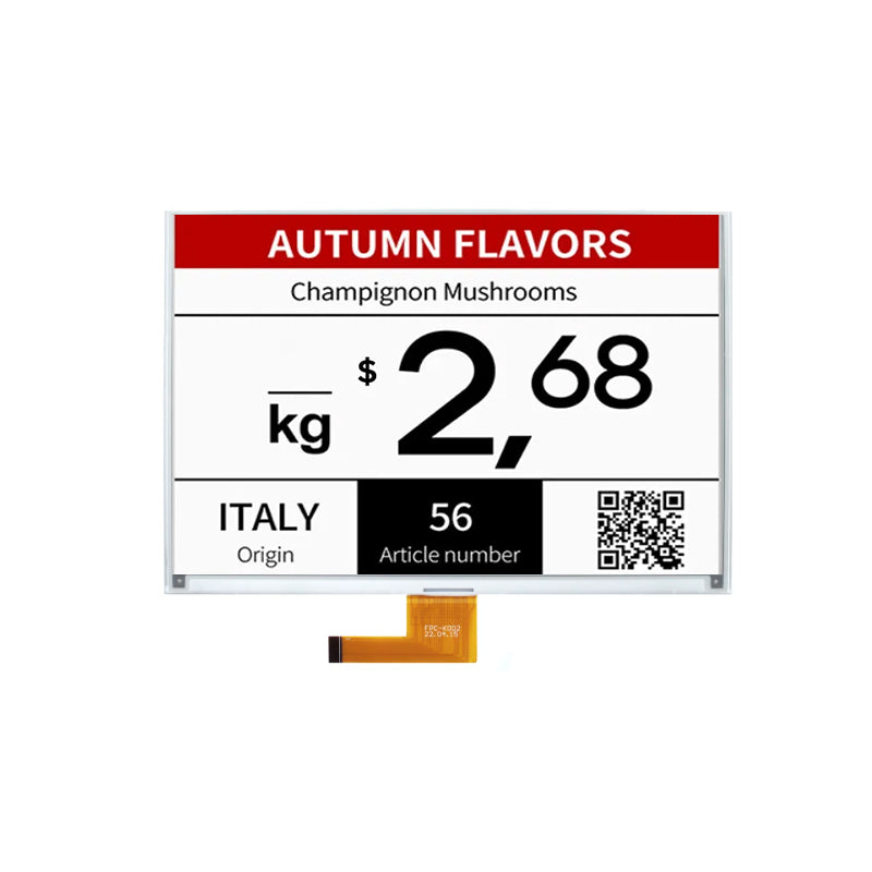 11.6 Inch Four-Color E-Paper Display 960×640 SPI E-Ink Screen