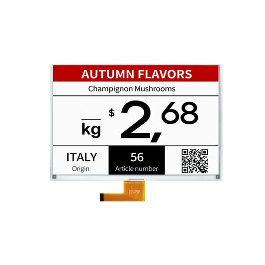 11.6 Inch Four-Color E-Paper Display 960×640 SPI E-Ink Screen