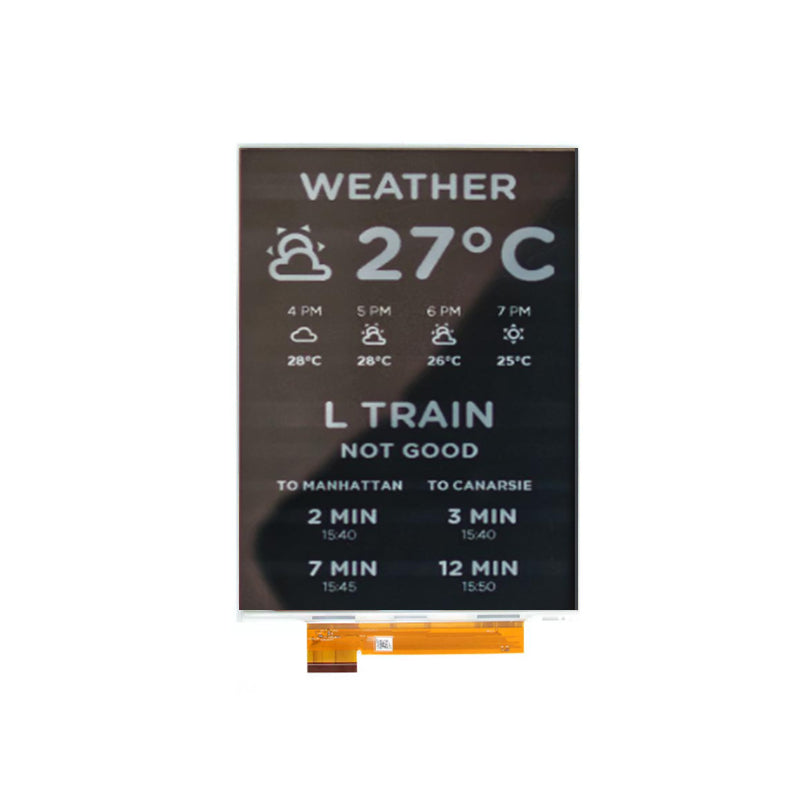 13.3 Inch Color E-Paper Display 1600×1200 QSPI E Ink E6 Display Module