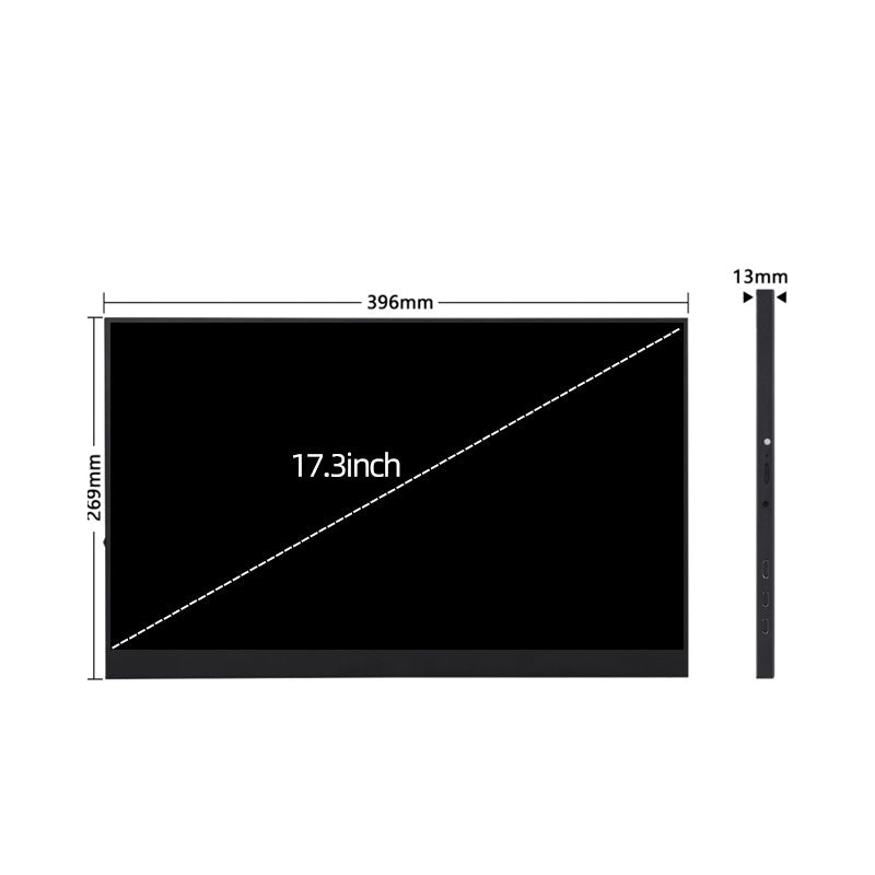 17.3 Inch Portable Monitor 2K High-definition Secondary Screen Expansion External Switch/PS4 Display