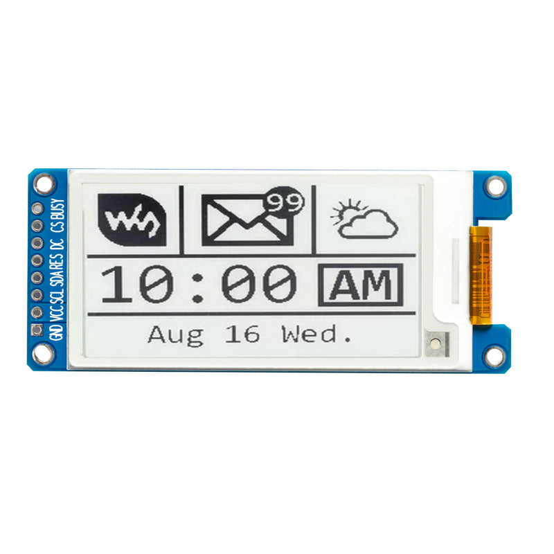 2.13 Inch E-paper ink Screen 122x250 Full Viewing Angle 3/4-wire SPI I ...