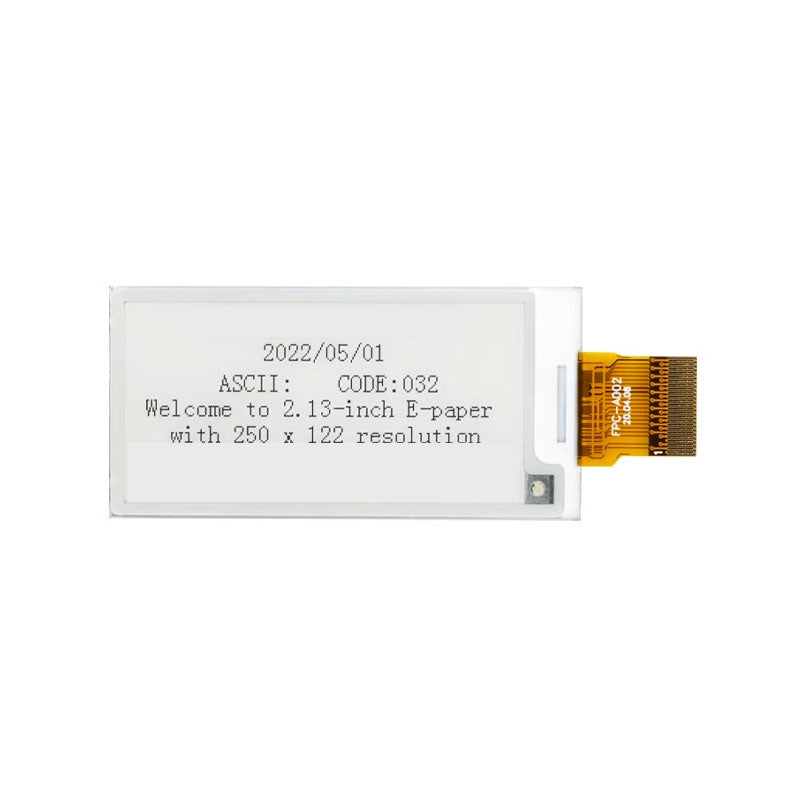 2.13 Inch E-paper ink Screen 122x250 Full Viewing Angle 3/4-wire SPI I ...