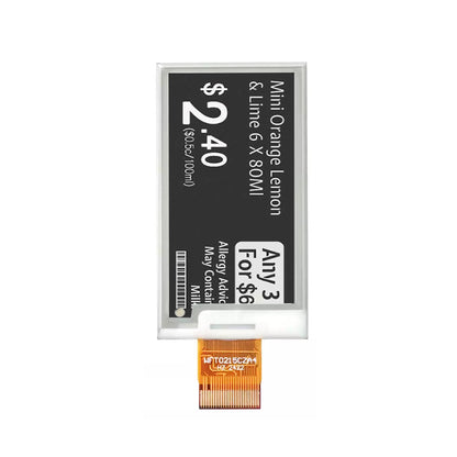 2.15 Inch Black & White EINK E-Paper Display SPI 208×112 Partial Refresh Electronic Paper Module
