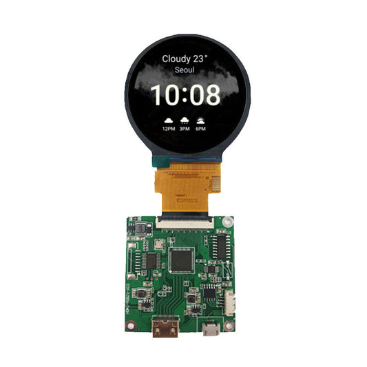 2.1 inch 480x480 Circular Color Display With Driver Board Instrumentation Smart Home LCD