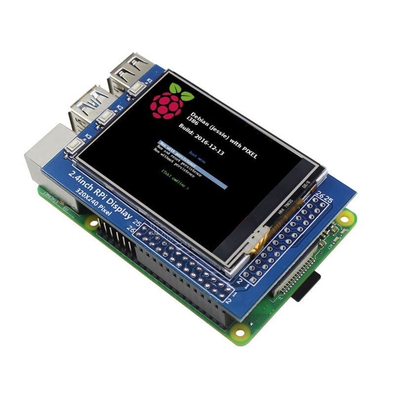 2.4 Inch Resistive Touch Screen Raspberry Pi 4 Generation B Type 2.4 Inch Display Raspberry Pi 4B/3B+