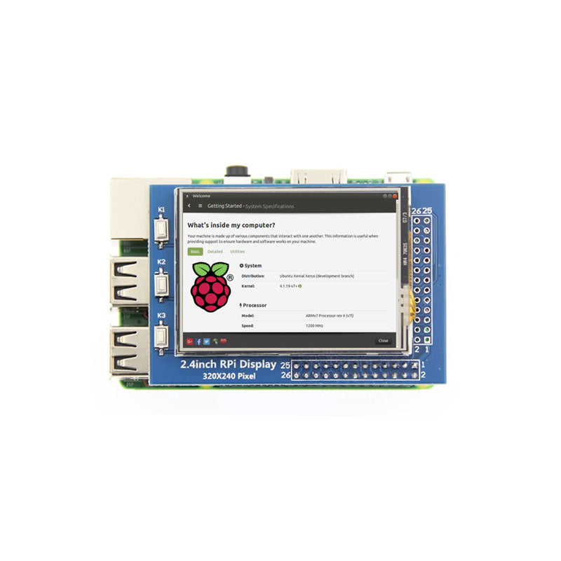 Raspberry Pi 2.4 inch Touch Screen TFT Display 320x240 Screen For Rasp ...