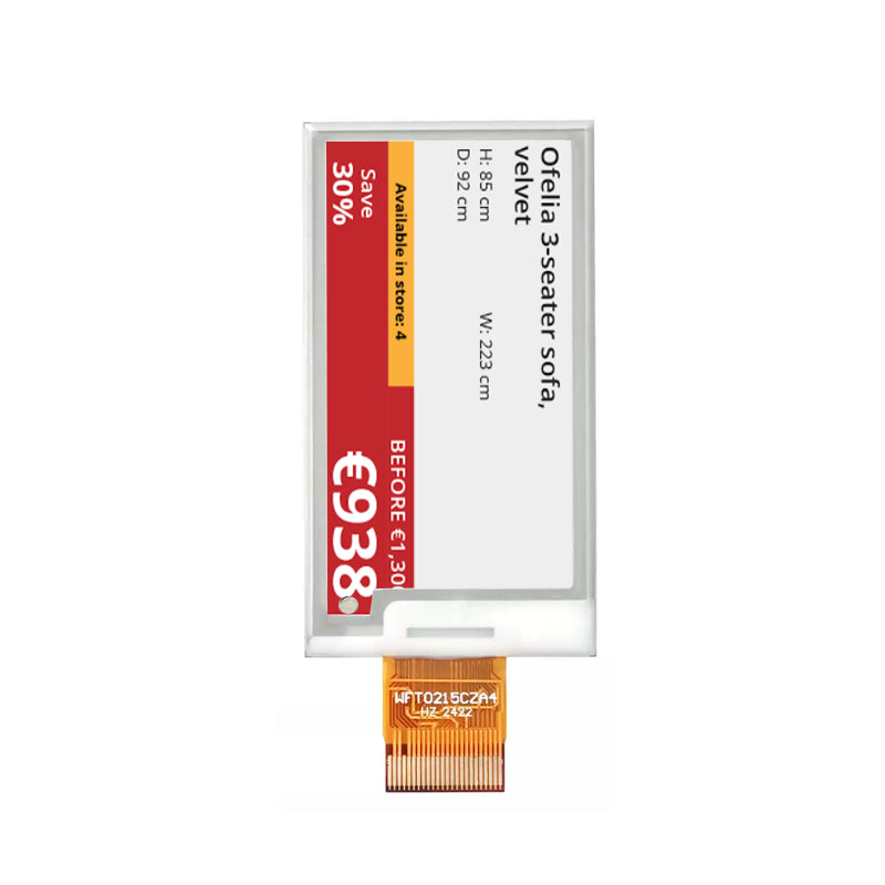 2.66 Inch Black & White E-Paper Display SPI 360×184 Partial Refresh Electronic Ink Display Module