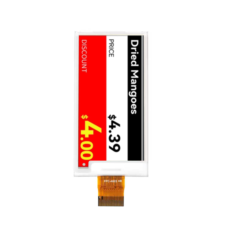 2.66 Inch Black White Yellow Red E-Paper Display SPI 296×152 Electronic Ink Display Module