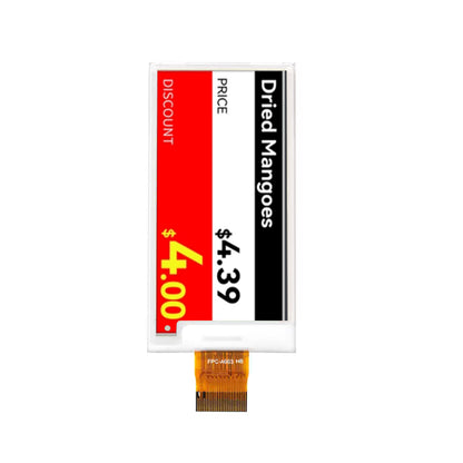 2.66 Inch Black White Yellow Red E-Paper Display SPI 296×152 Electronic Ink Display Module