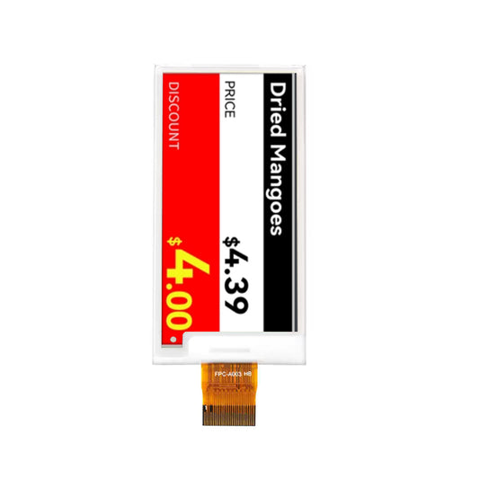 2.66 Inch Black White Yellow Red E-Paper Display SPI 296×152 Electronic Ink Display Module