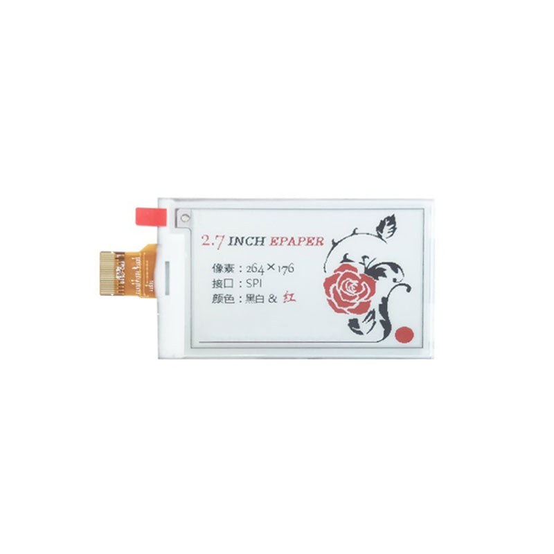 2.7 Inch Black White And Red E ink Screen epd Electronic Paper Screen Module