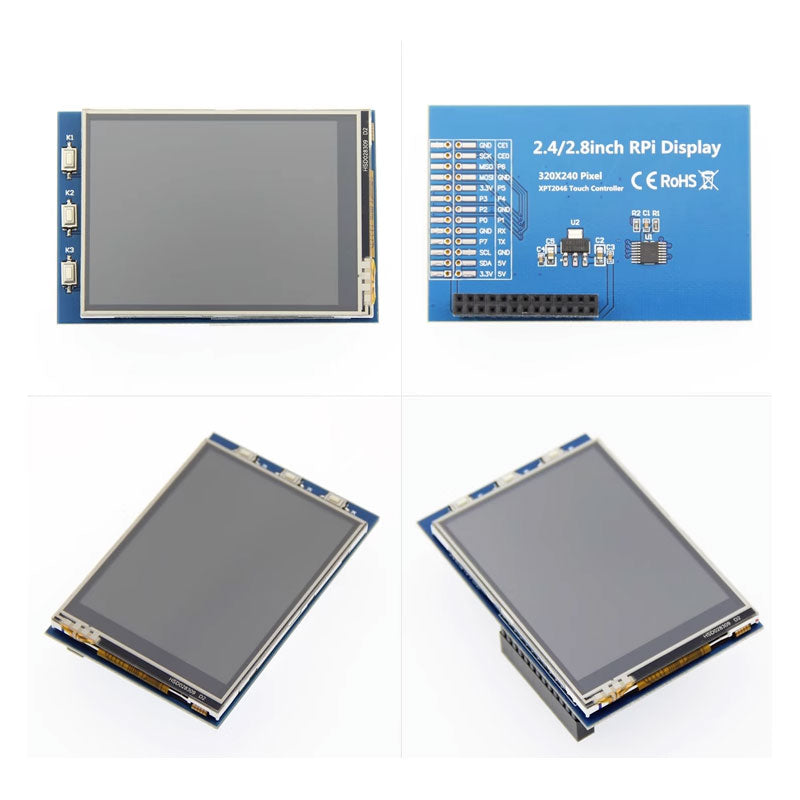 2.8 inch Raspberry Pi Display Touch Screen SPI 320x240 Display For Raspberry Pi 3B+/4B