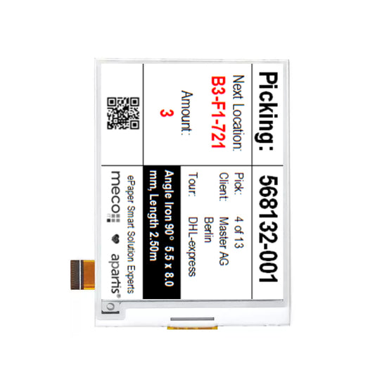3.1 Inch E Ink Display 320×240 UC8253 SPI Low-Power Electronic Paper Display