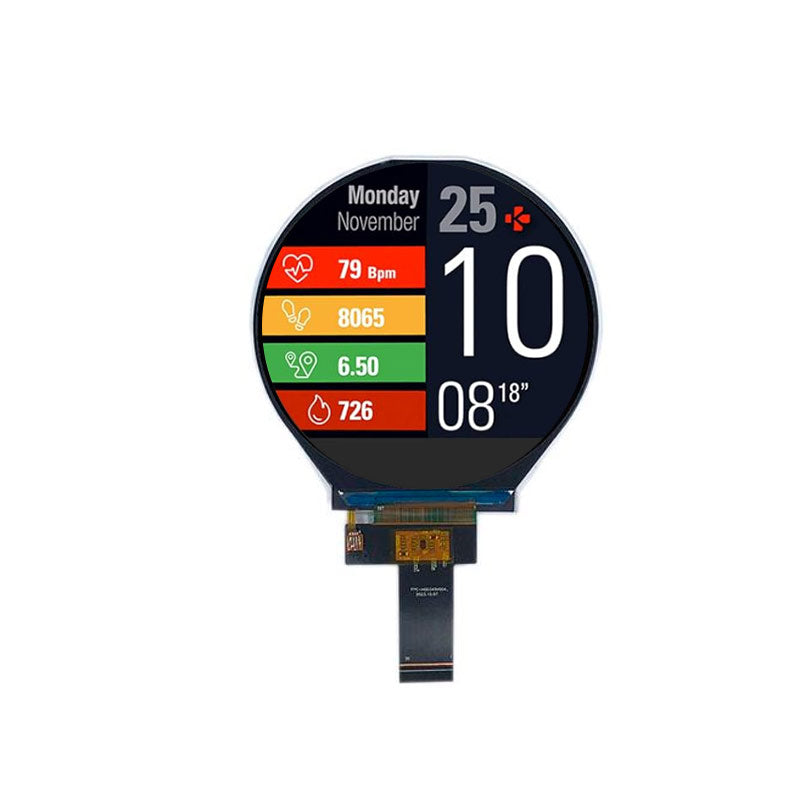 3.4 Inch High Brightness Display 1500nits IPS MIPI 800x800 TFT LCD Display For Handheld PDA