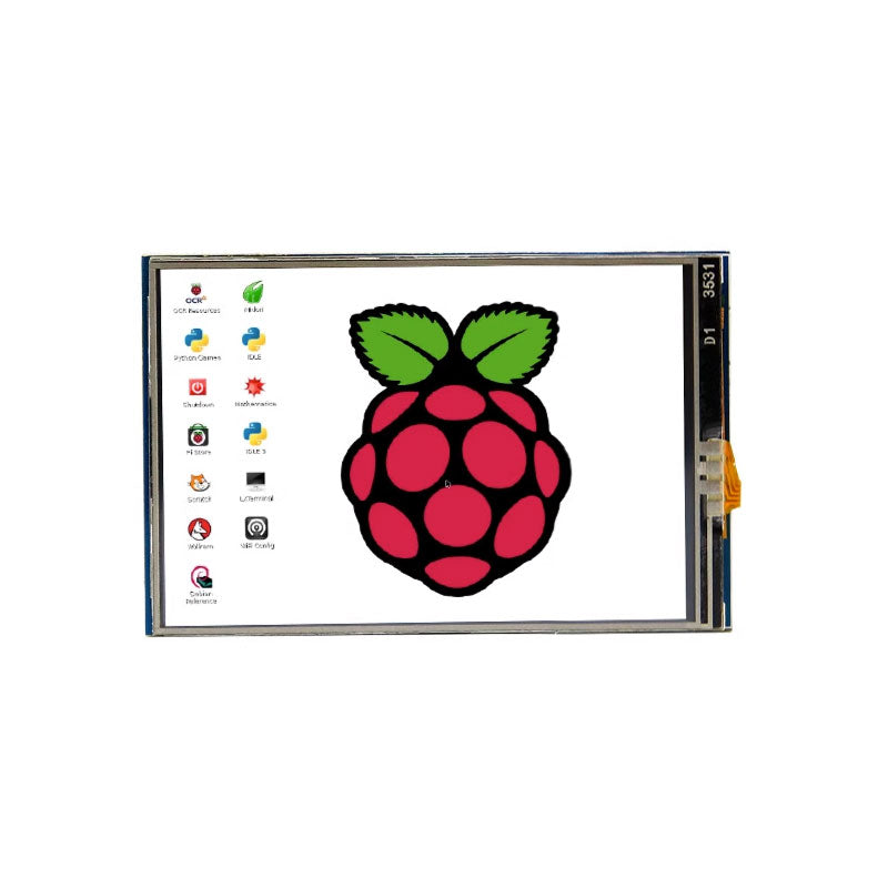 3.5 Inch Raspberry Pi LCD Display Raspberry Pi 4B/3B+ Touch Screen ZERO/W SPI 320x480 LCD Screen