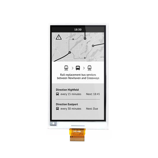 3.7 Inch E Ink Display 416×240 SPI Black & White Electronic Paper Screen