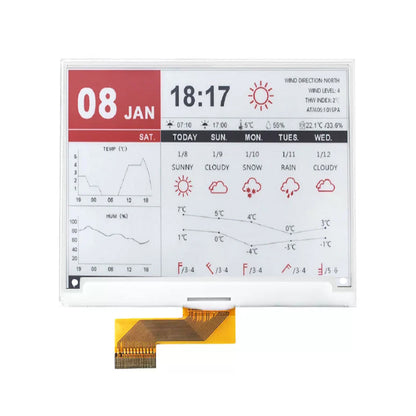 4.2 Inch Monochrome E Ink Display SPI 400×300 Fast Refresh Low Power Black & White Electronic Paper Screen