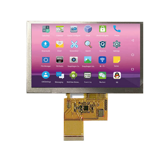 5 Inch Transflective Display 800x480 TTL Sunlight Readable LCD Display For Handheld PDA