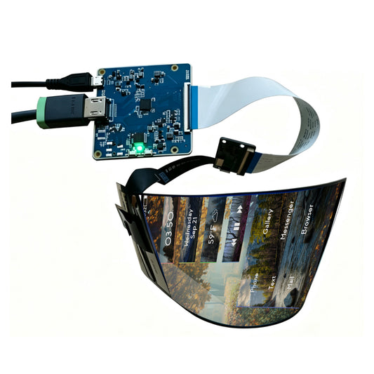 5.1 Inch Flexible AMOLED Display 720×1520 Foldable Curved Touch Screen with On-Cell Touch & HDMI Board
