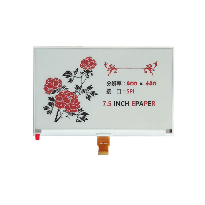 7.5 Inch Black White And Red E-paper Ink Screen Module 800x480 E-paper ...