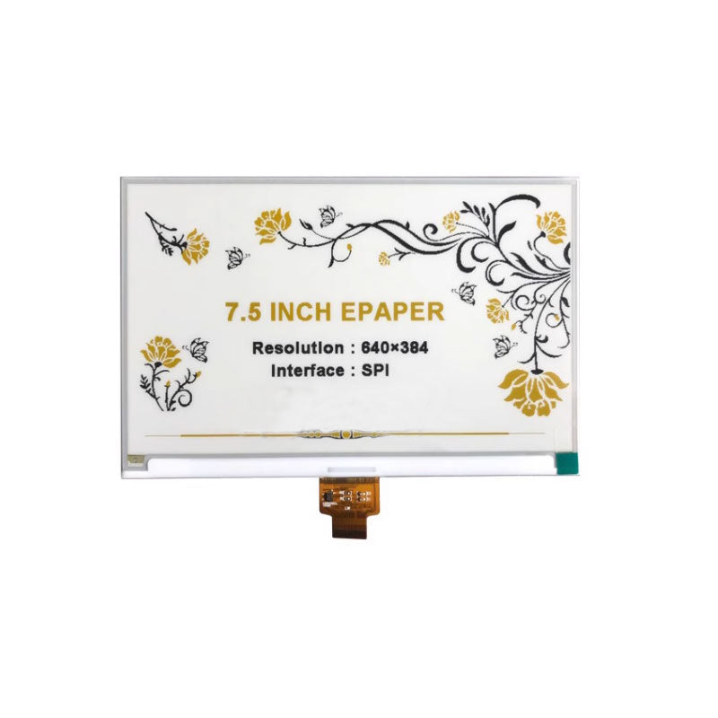 7.5 Inch Color E-ink Screen Black White And Yellow E-paper Display 640 ...