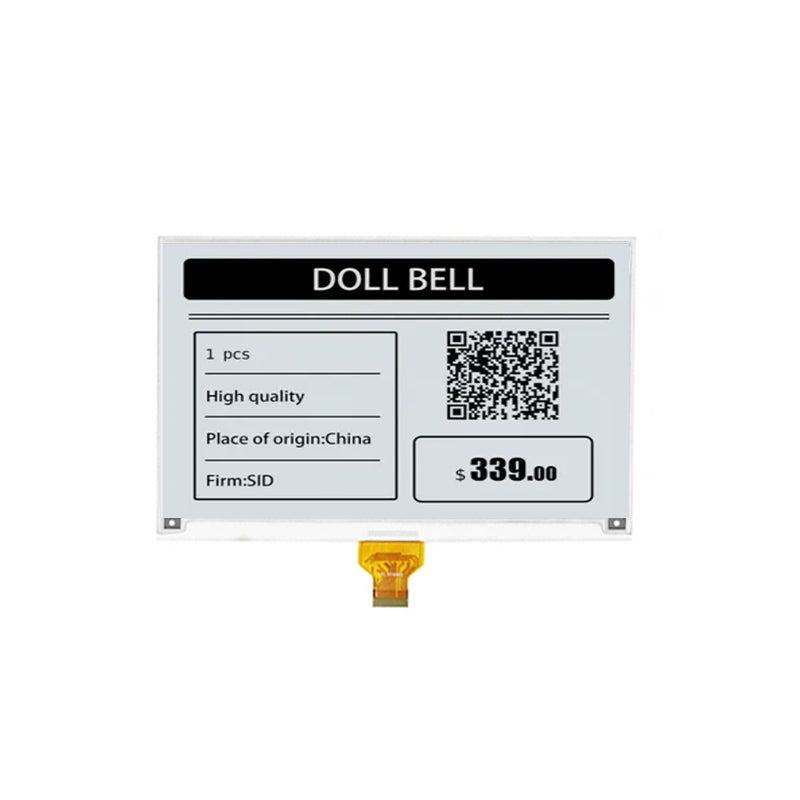 7.5 Inch E Ink Display 800×480 Fast Refresh SPI Black & White E-Paper Screen