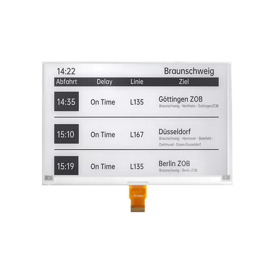7.5 Inch E Ink E-Paper Display Module SPI 800×480 Low Power Wide Temperature Electronic Paper Display