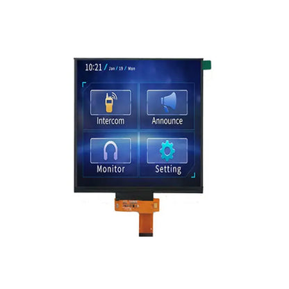 7.6 Inch Square Display 800x800 MIPI 1000nits High Brightness TFT LCD Display With Capacitive Touch With HDMI Board