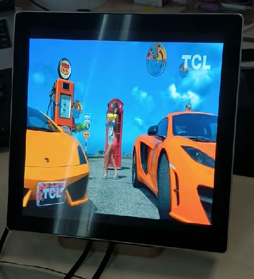 7.6 Inch Monitor 1200x1200 MIPI HDMI Square LCD Monitor